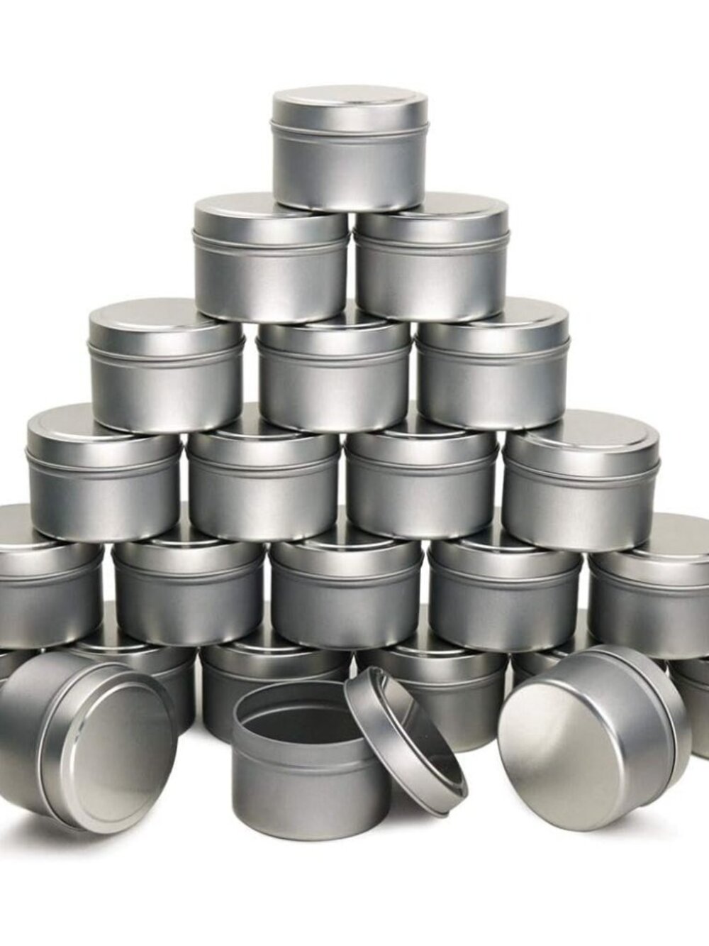 Candle Tin 24 Piece, 4 oz, for Candle Making